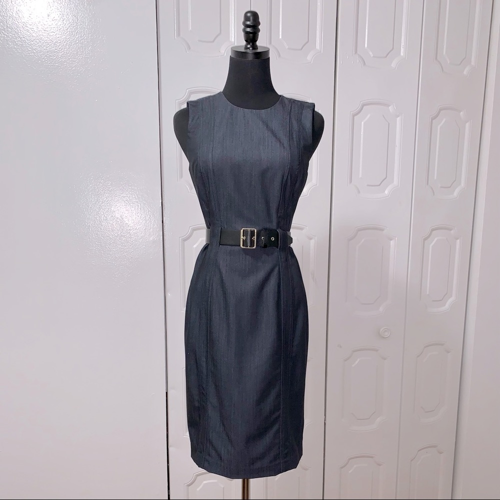 Calvin Klein HIGH WAIST (Jean-like) Dress W/Belt